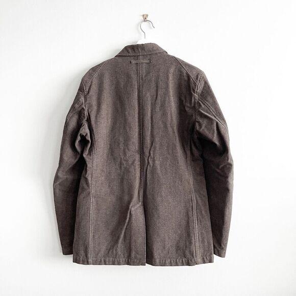 Marlboro Classics Men's Notch Lapel Blazer Jacket Brown Size 50 EUR Velvet-Look - Picture 2 of 8